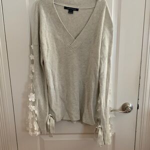 French Connection Cream Knit Top
